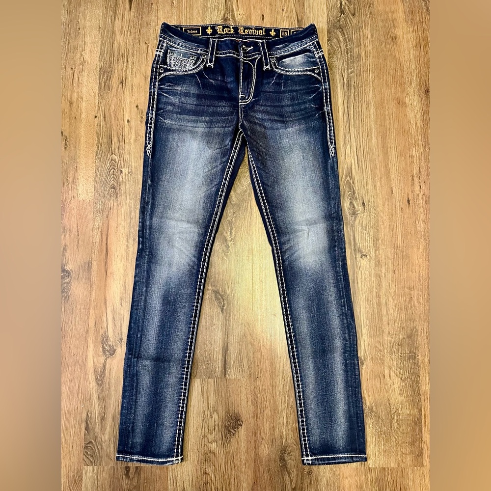 NWOT Rock Revival Telma Easy Skinny Jeans Size 26